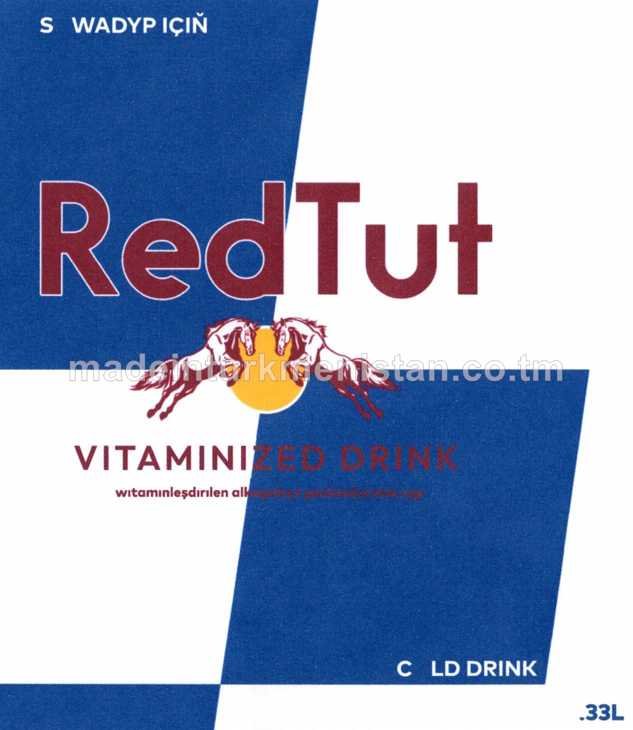 "RedTut" zirk hoşboý ysly witaminleşdirilen alkogolsyz gazlandyrylan içgi