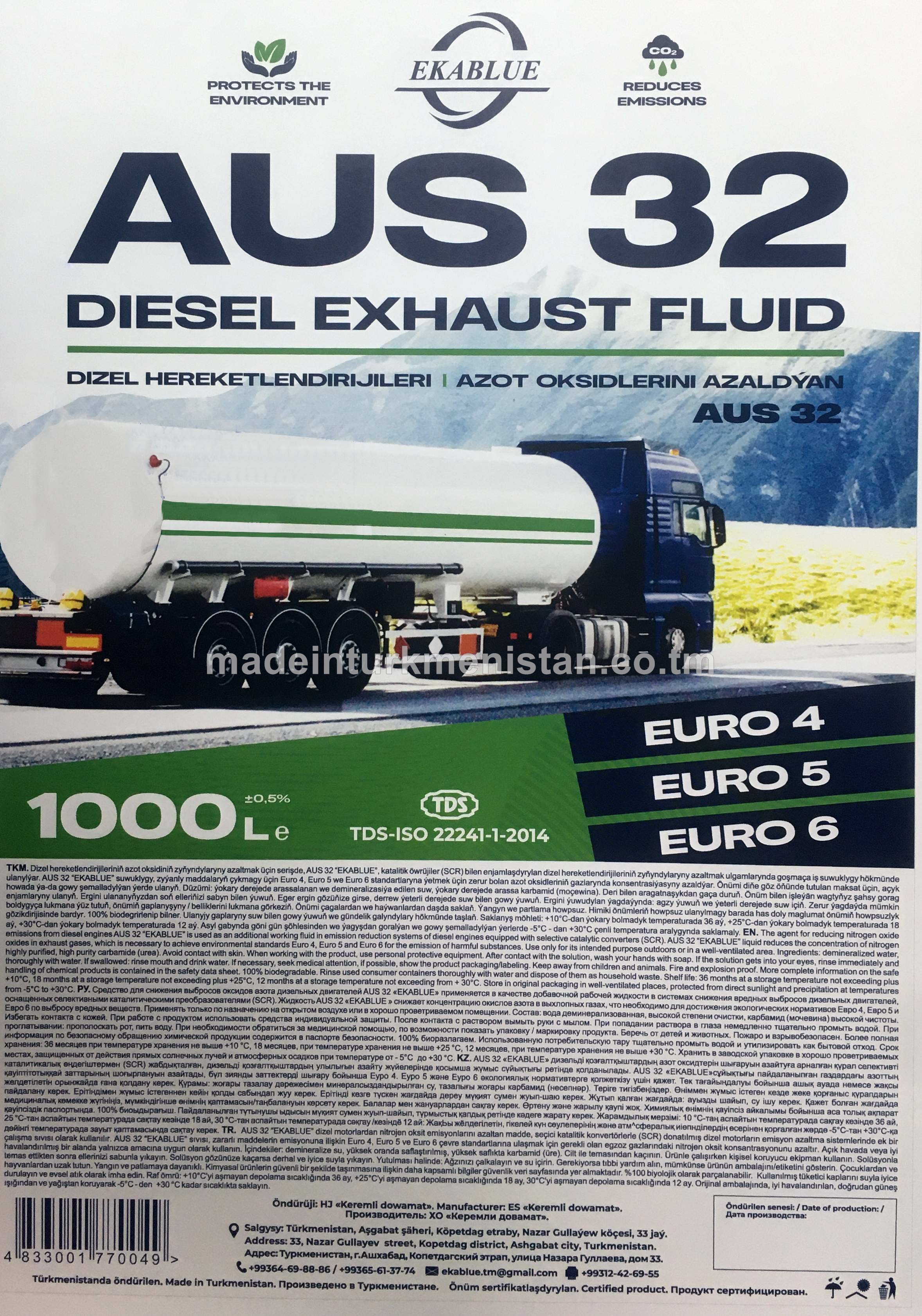 DIZEL HEREKETLENDIRIJILERI. AZOT OKSIDLERINI AZALDÝAN AUS 32