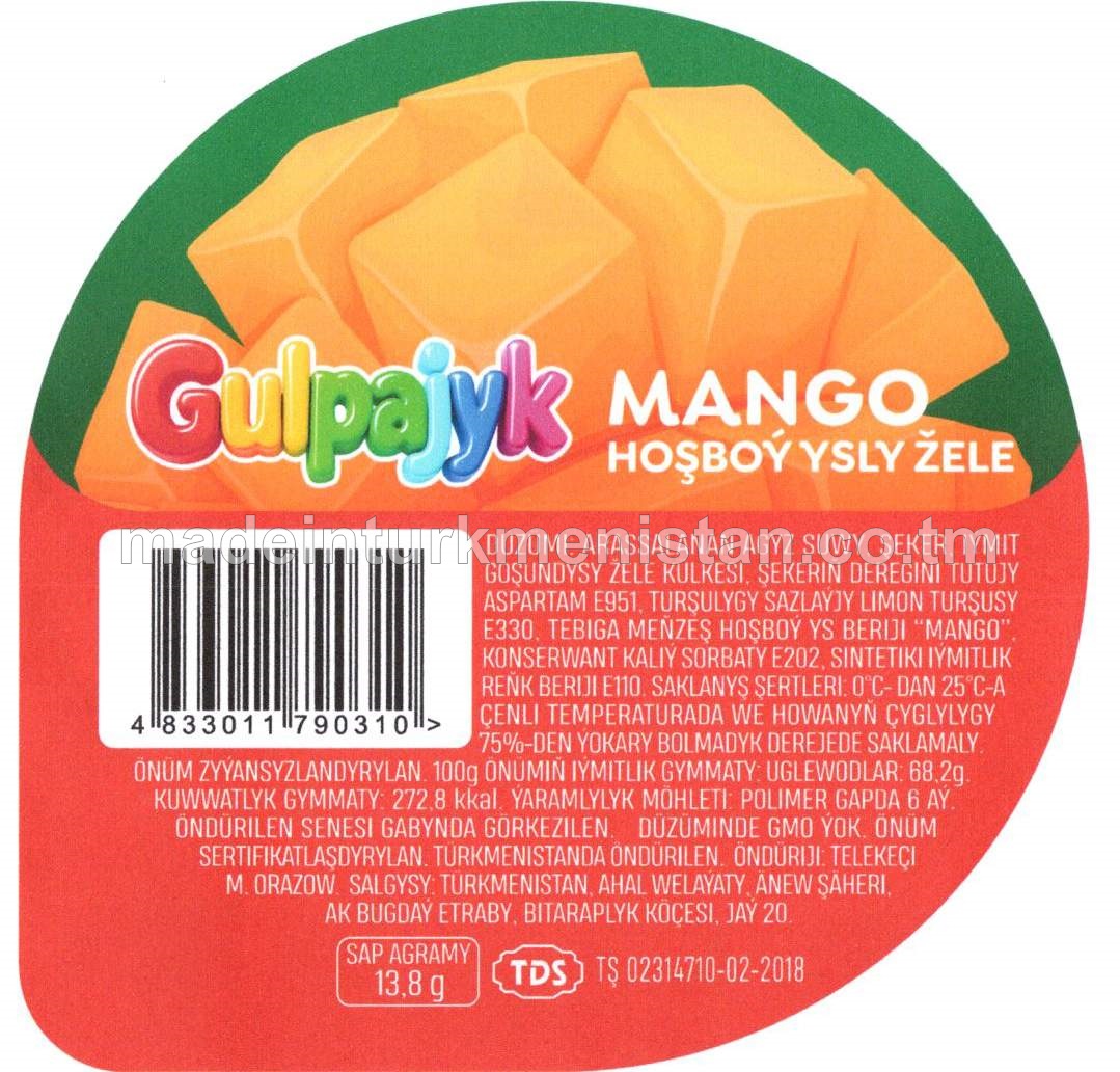 Mango hoşboý ysly žele