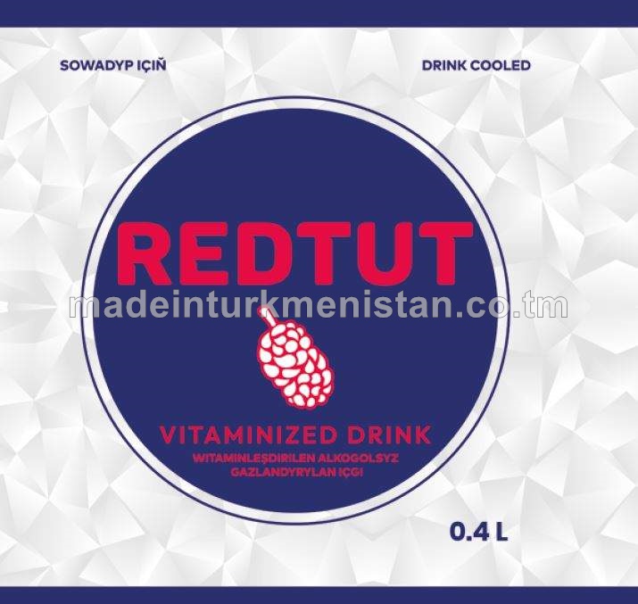 "Redtut" zirk hoşboý ysly witaminleşdirilen alkogolsyz gazlandyrylan içgi