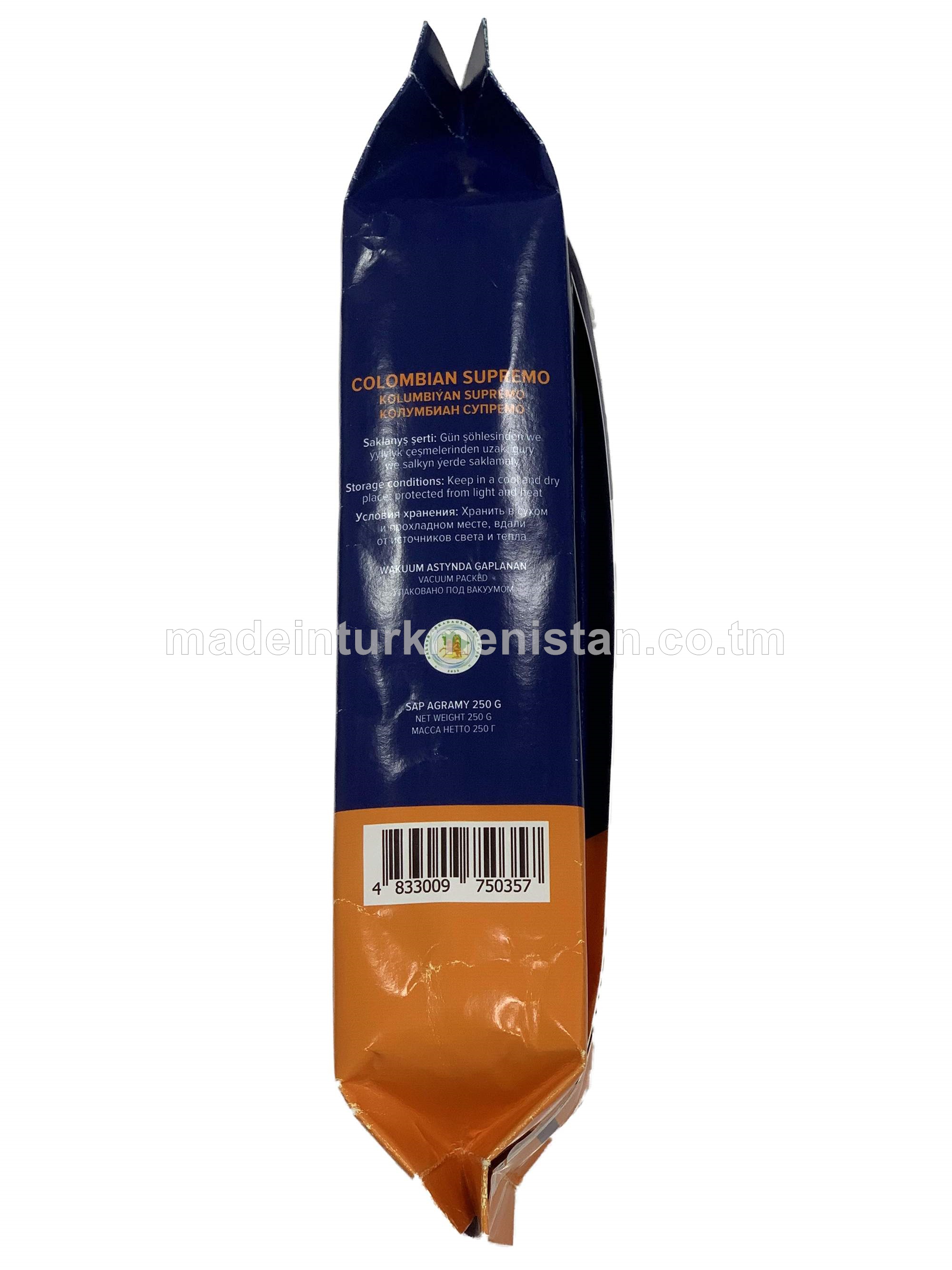 "Colombian Supremo" gowrulan tebigy arabika kofe däneleri