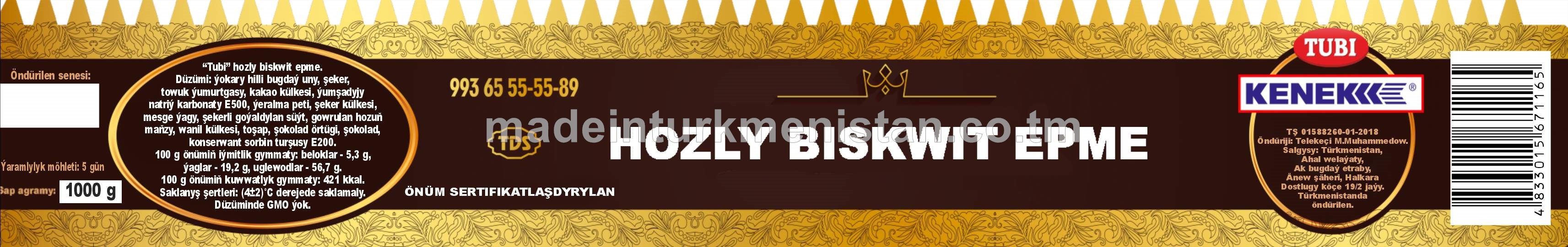 "TUBI" Hozly biskwit epme