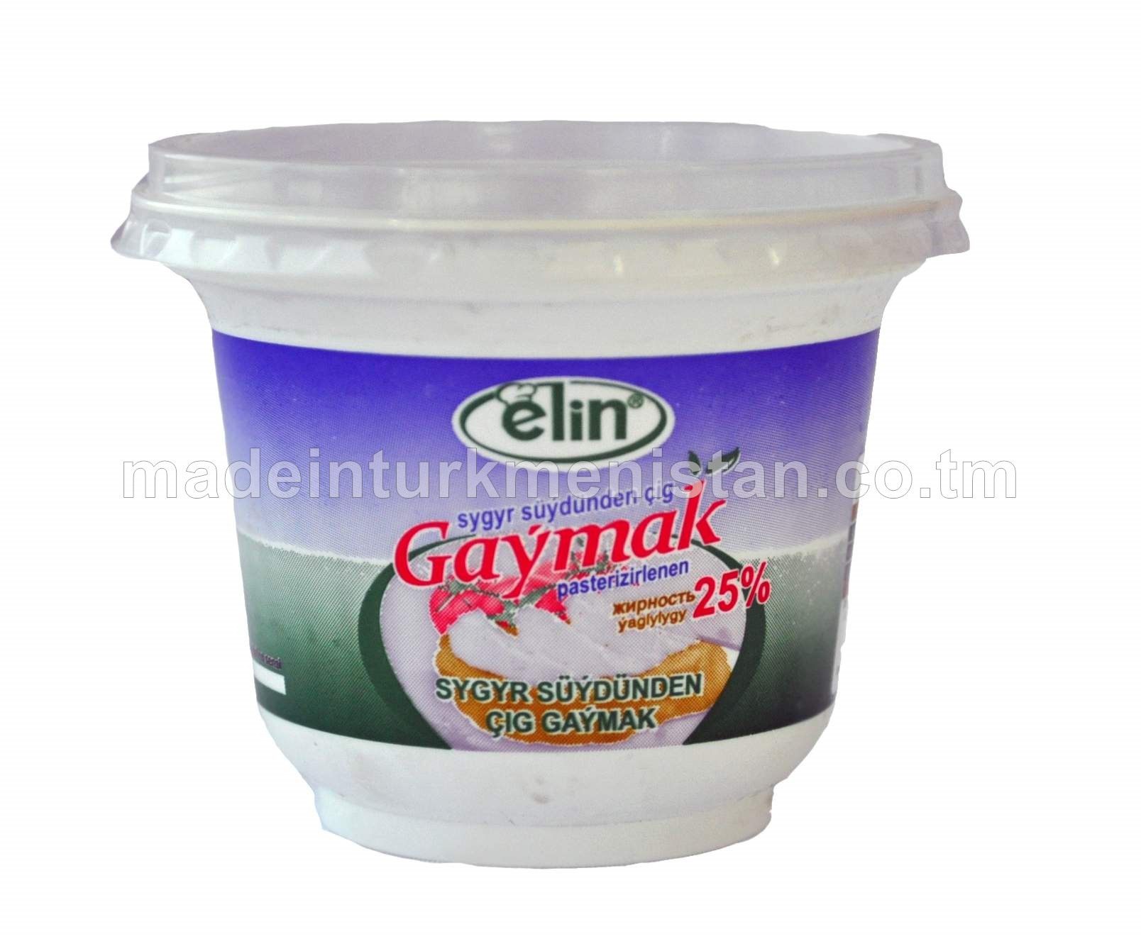 Sygyr süýdinden çig gaýmak ýaglylygy 25%