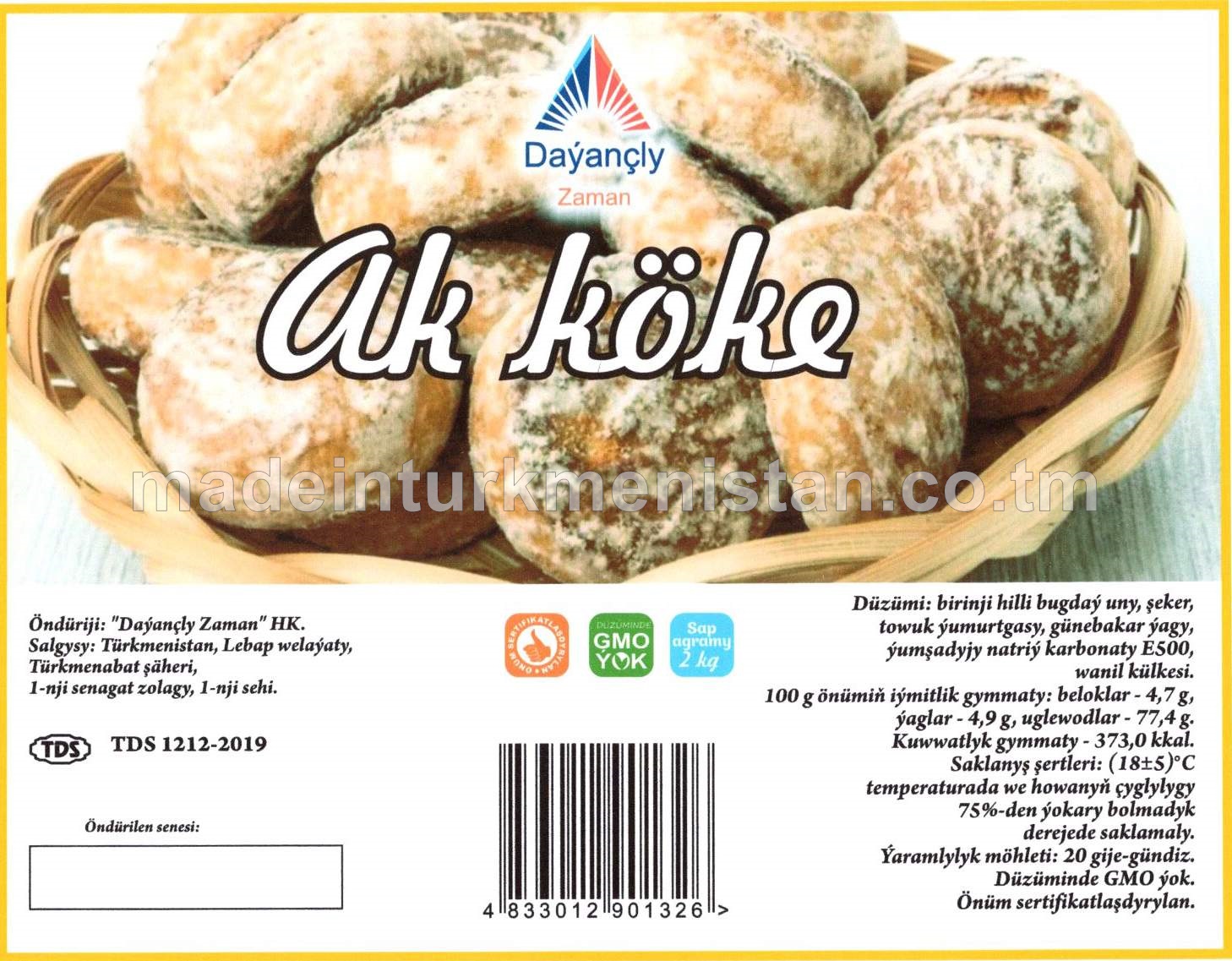 Ak koke. Birinji hilli bugdaý unundan