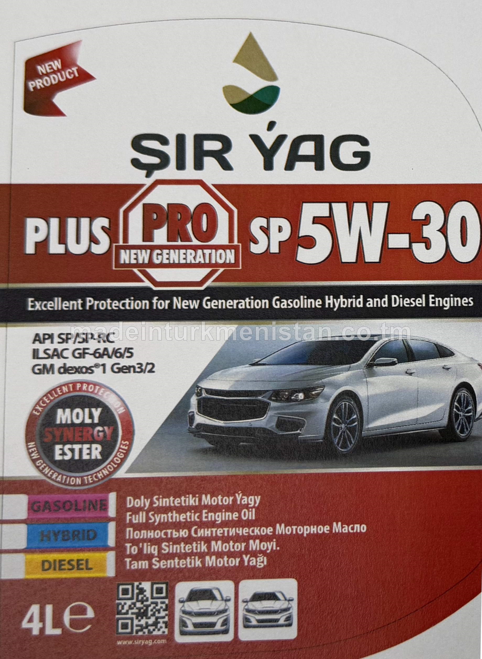 Doly Sintetiki Motor Ýagy PLUS PRO SP 5W-30
