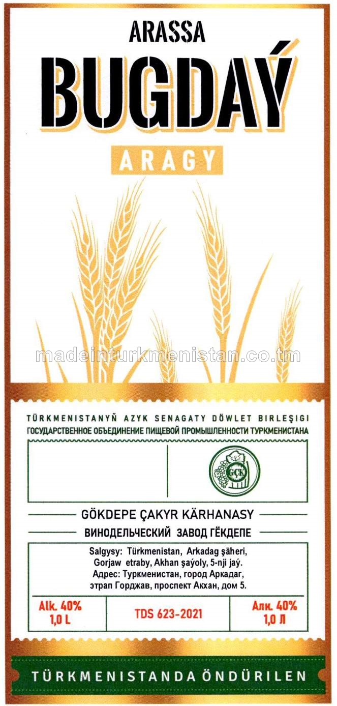 "Arassa Bugdaý" aragy. Alk.40%