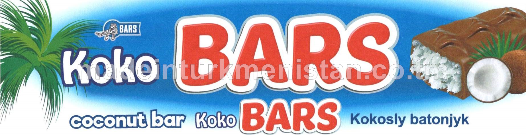 "Koko Bars" konditer örtükli kokosly batonjyk