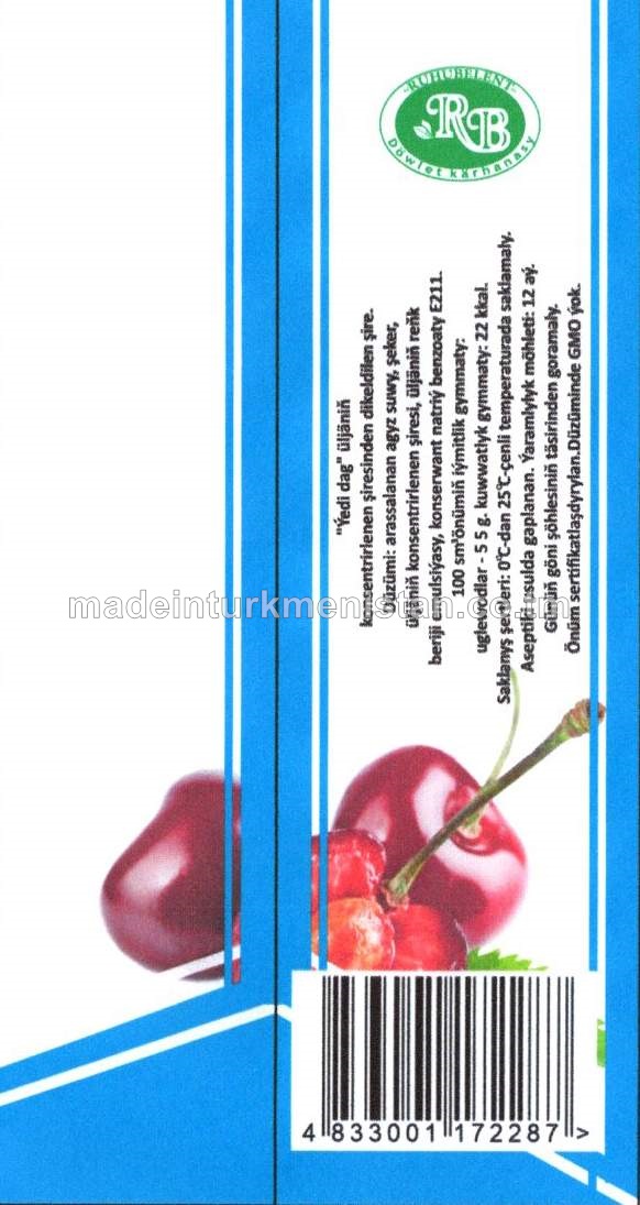 "7Dag" üljäniň konsentrirlenen şiresinden dikeldilen şire