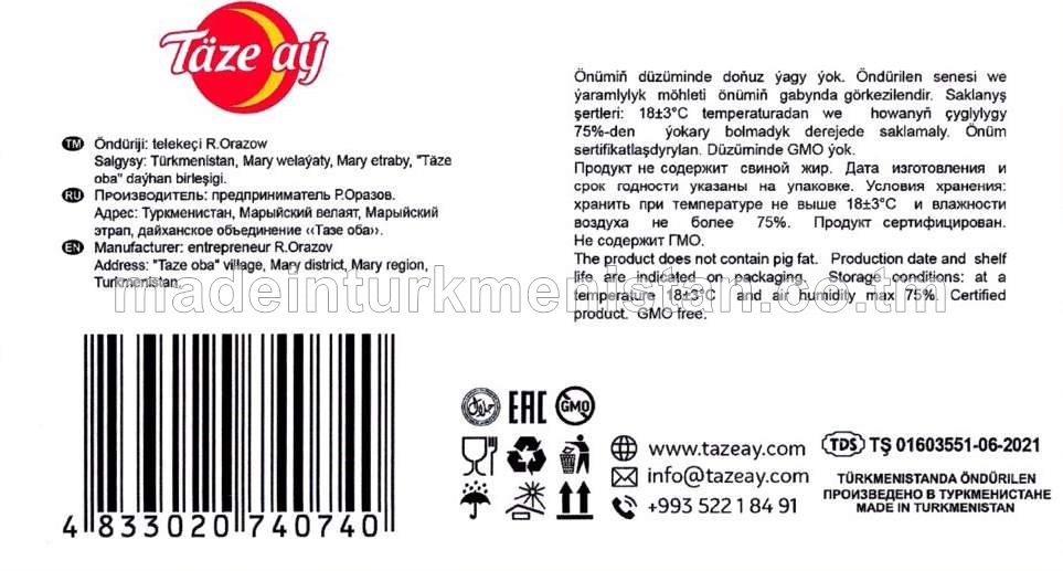 “Altyn Pamyk” şokolad ýakymly ysly konditer örtükli süýji