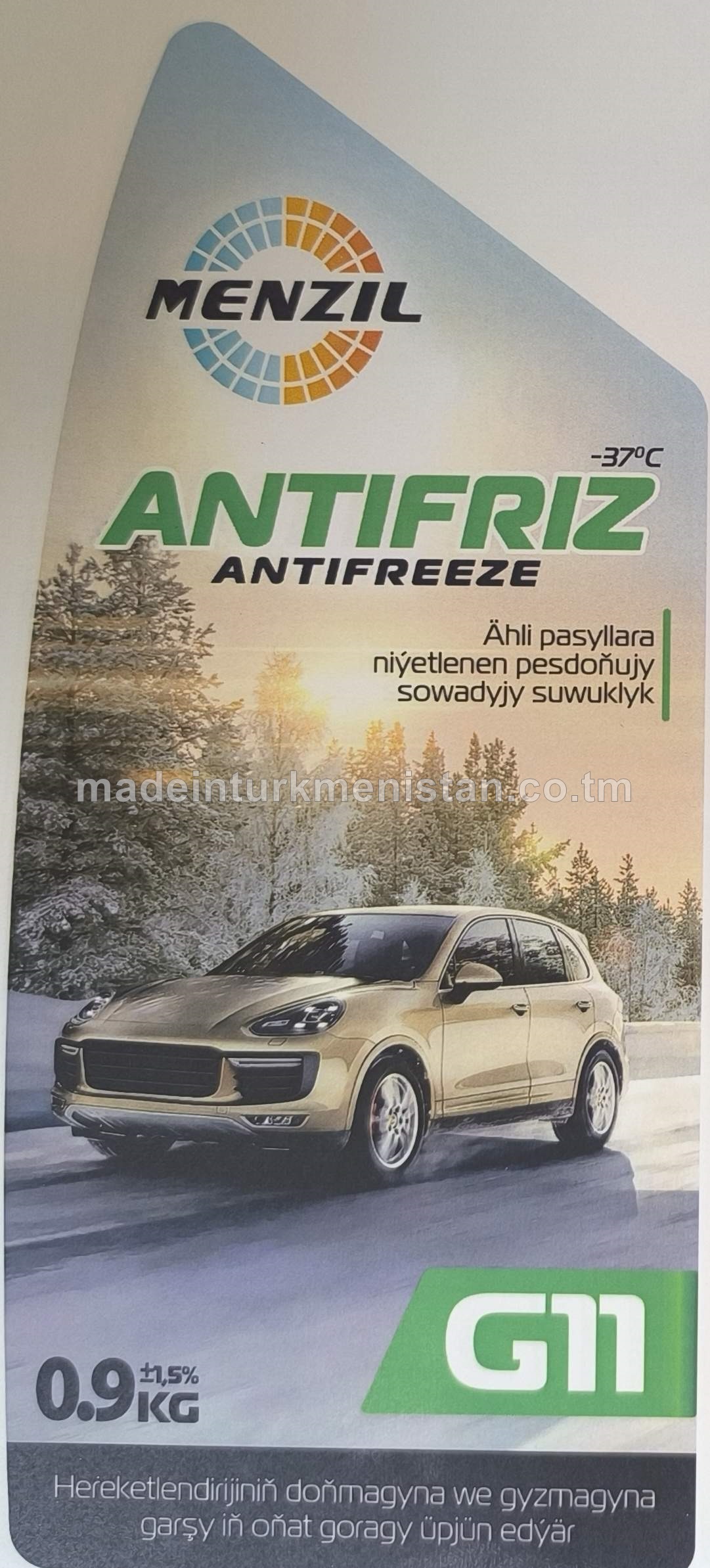 Pesdoňujy sowadyjy suwuklylar "Antifriz G11 Green" (-37°C)