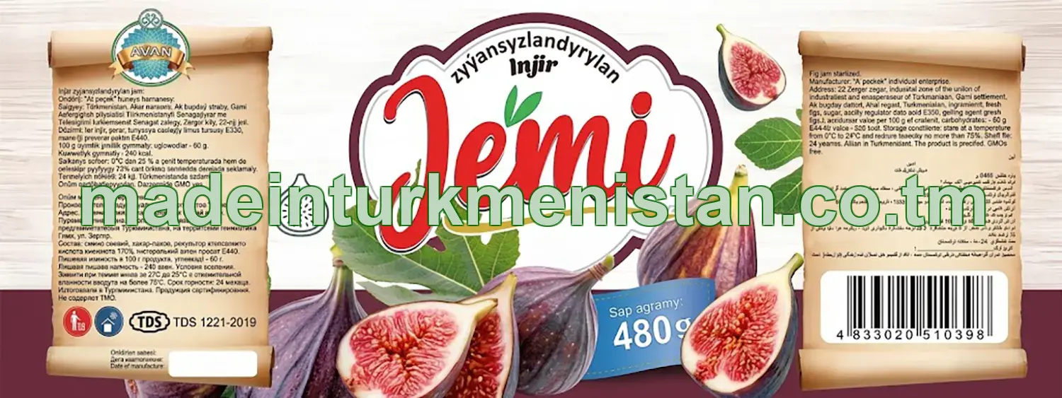 Injir zyýansyzlandyrylan jemi