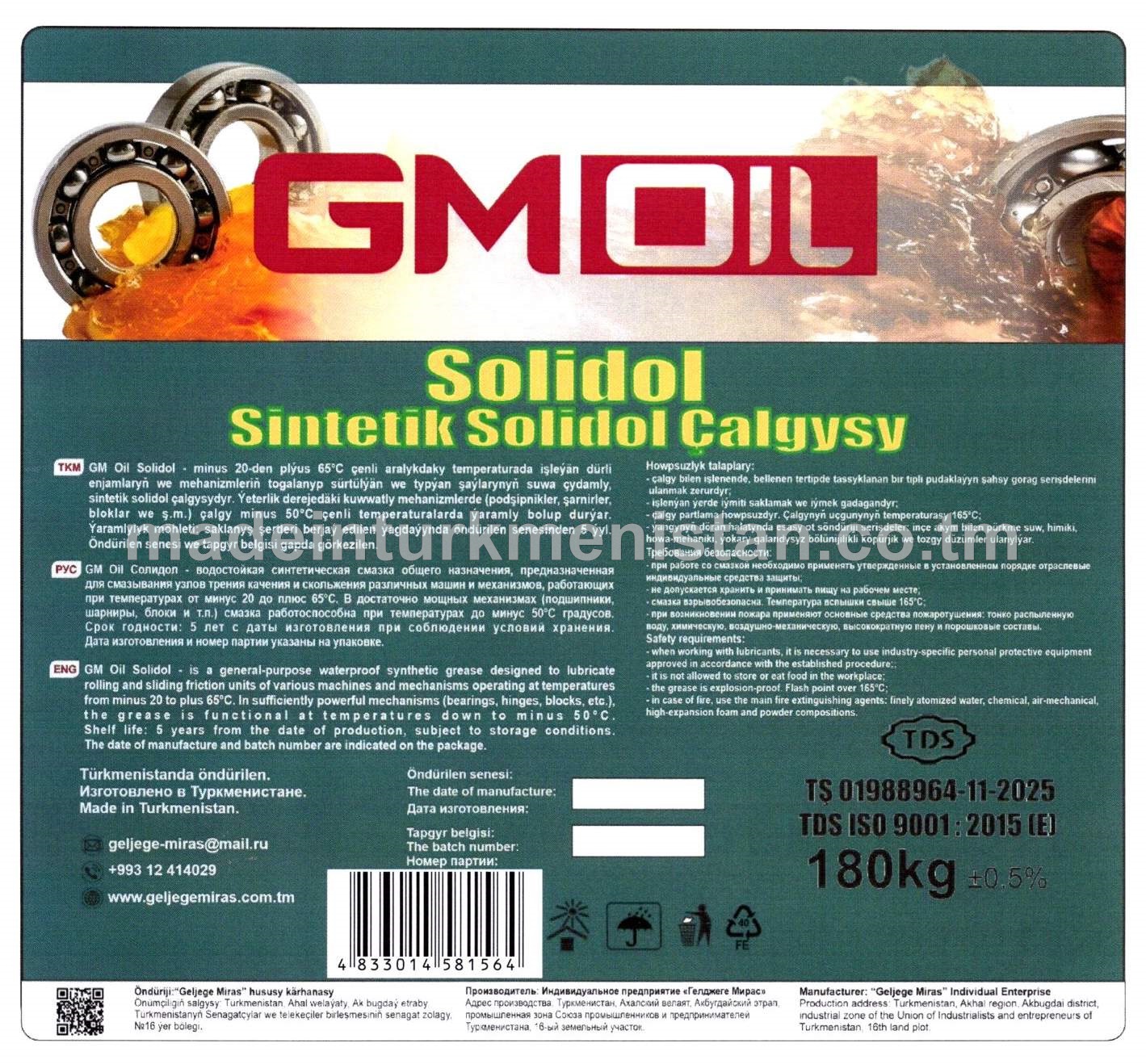 Solidol Sintetik Solidol Çalgysy