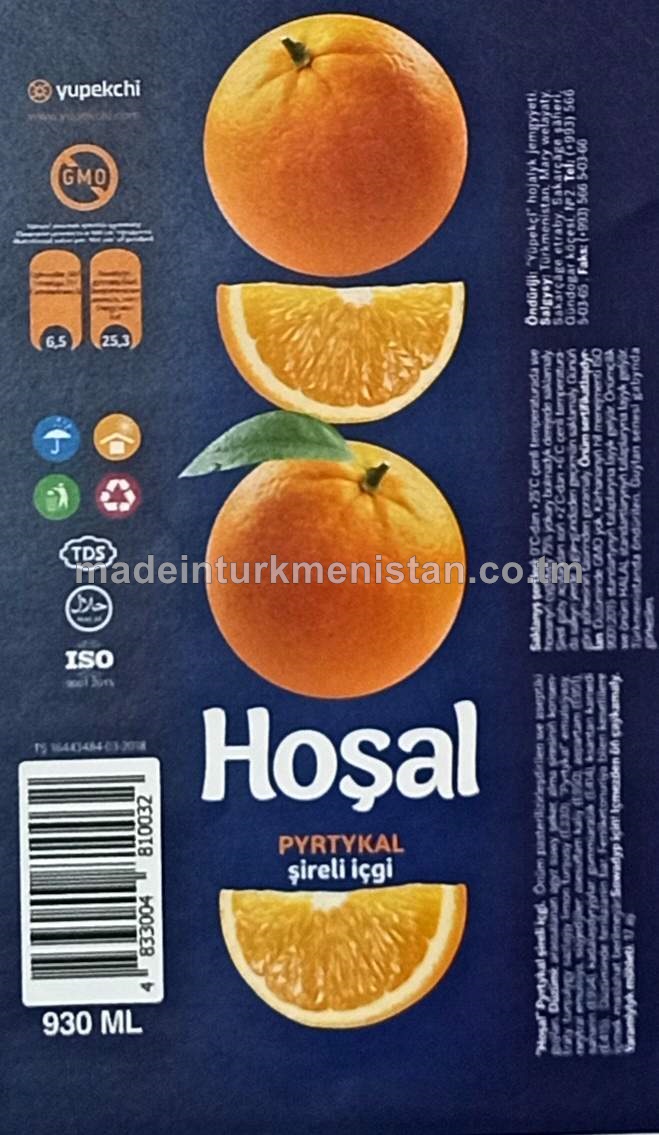 Pyrtykal şireli içgi