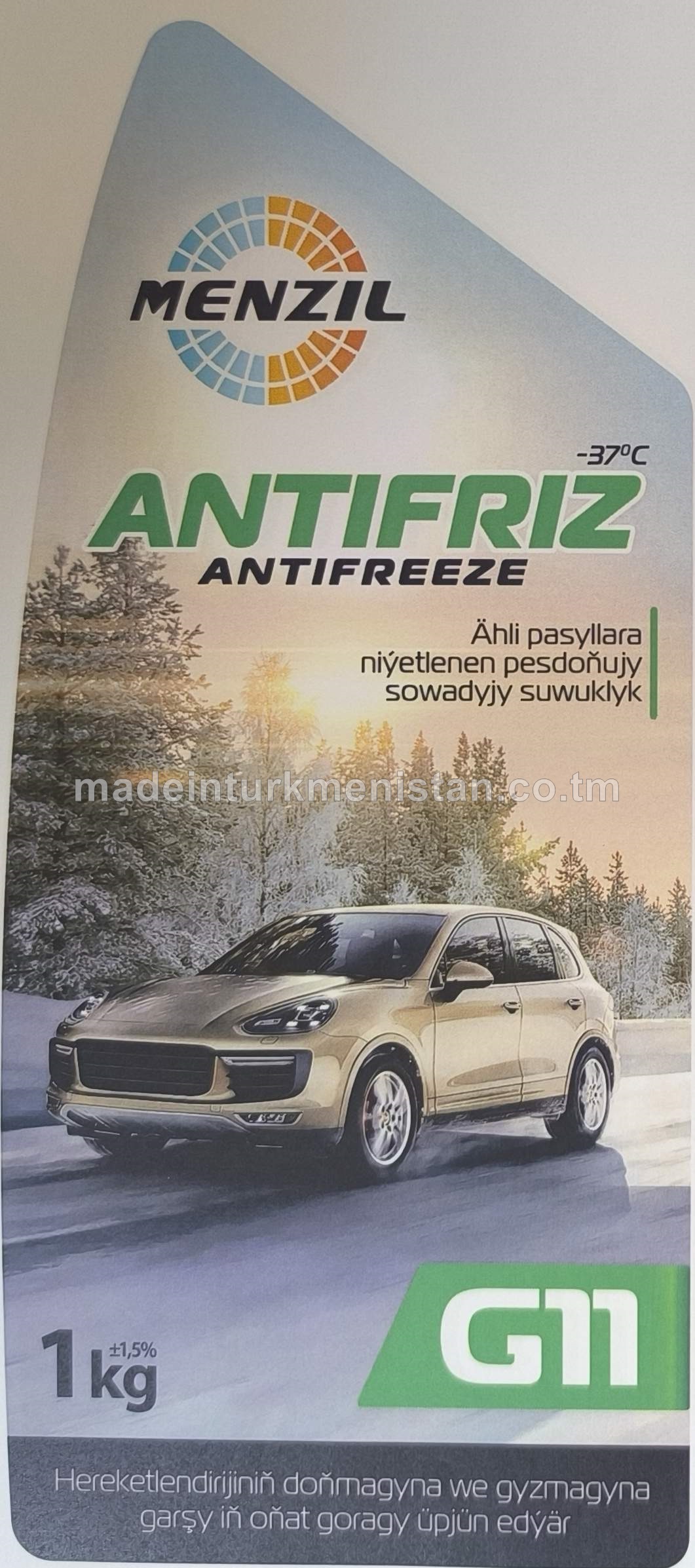 Pesdoňujy sowadyjy suwuklylar "Antifriz G11 Green" (-37°C)