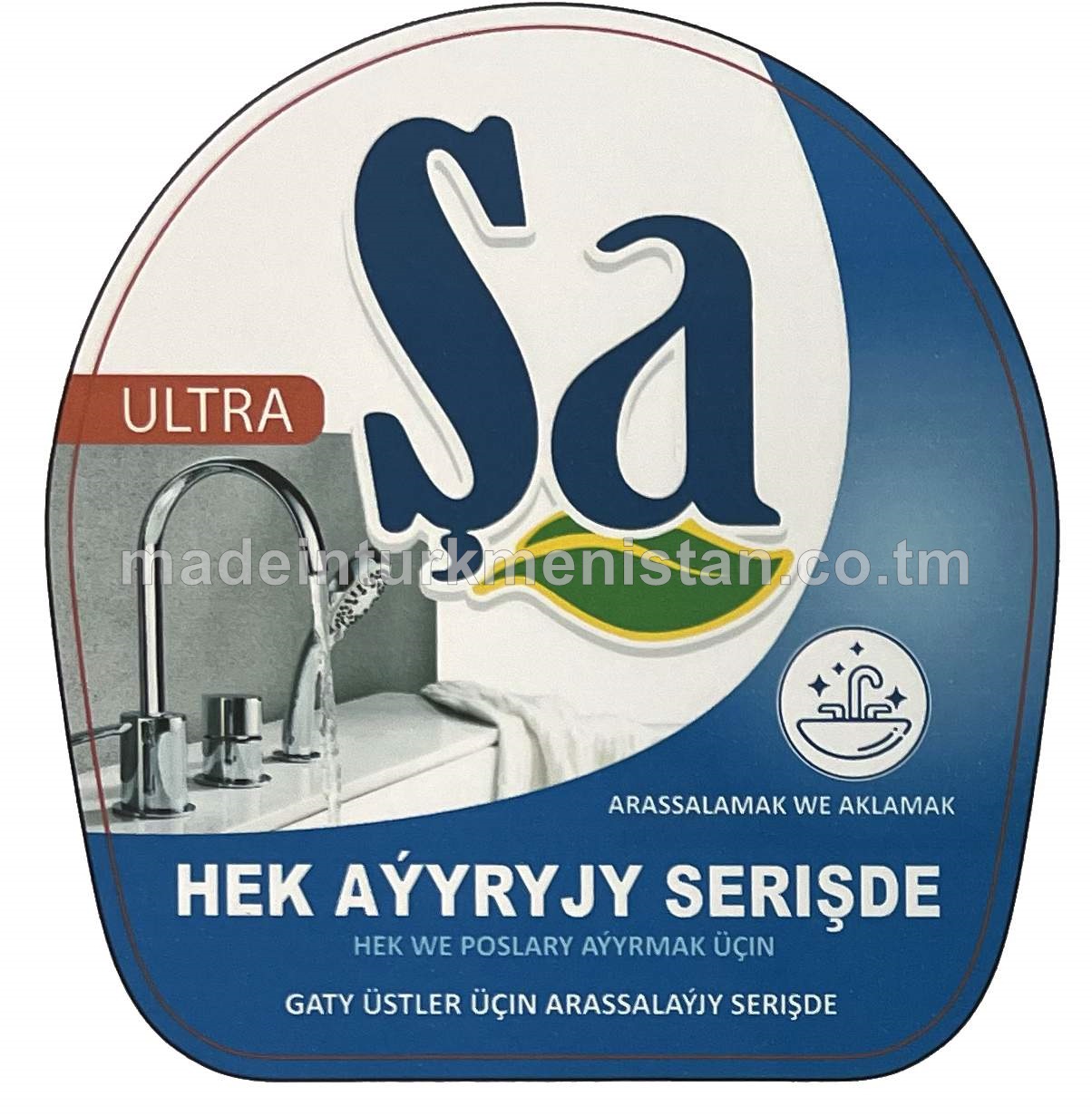 Şa gaty üstler üçin arassalaýjy serişde, hek aýyryjy serişde