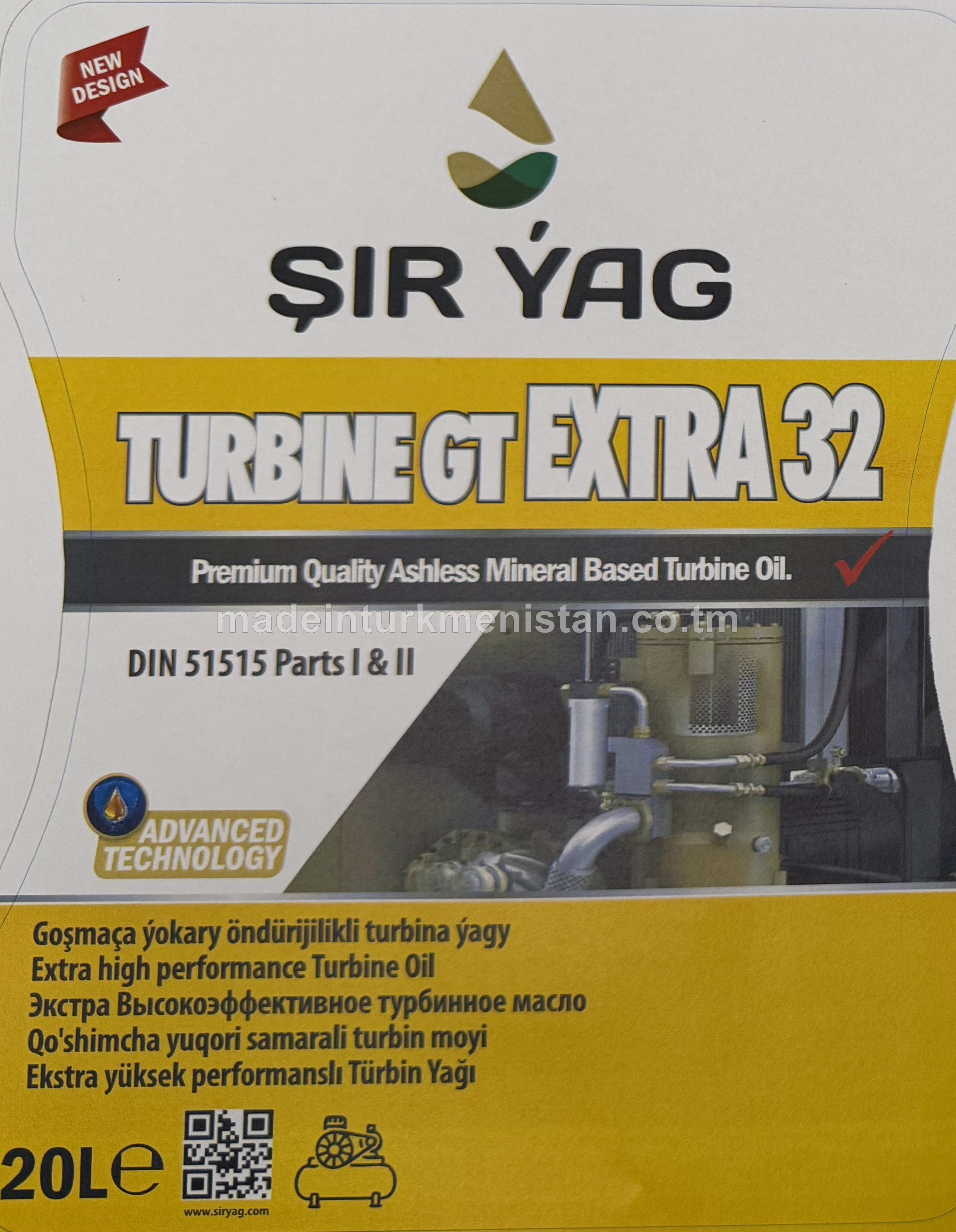  Ýokary öndürijikli turbina ýagy TURBINE GT EXTRA 32