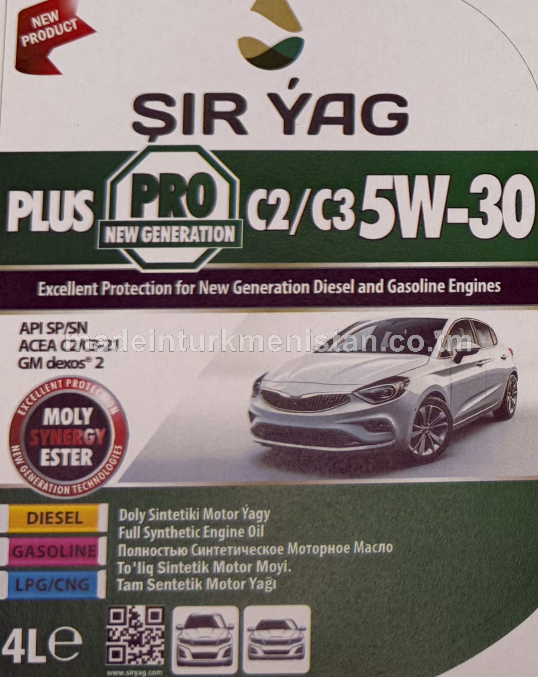 Doly sintetiki motor ýagy PLUS PRO C2/C3 5W-30