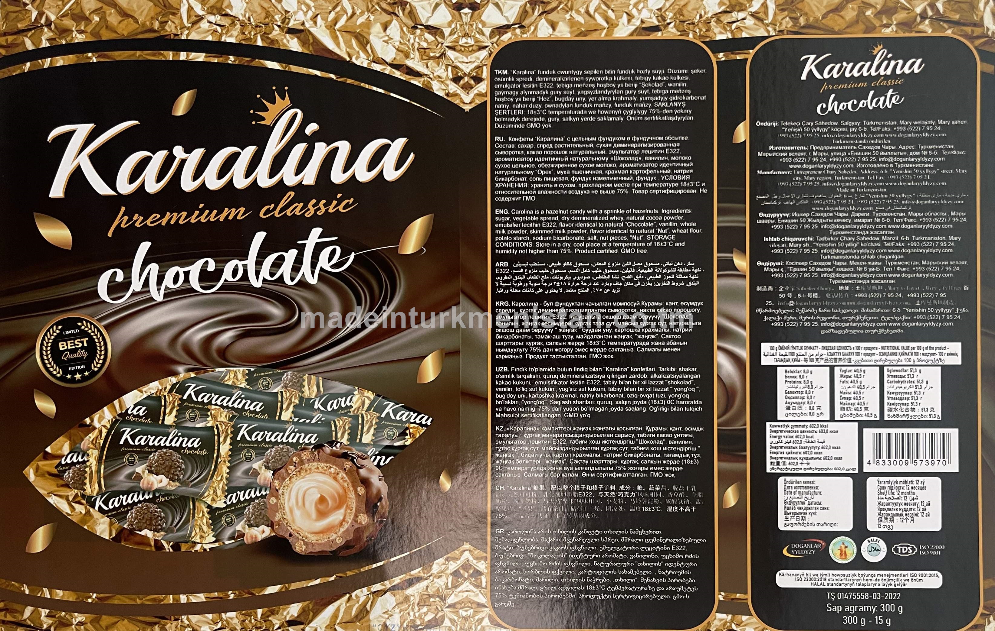 “Karalina” funduk owuntygy sepilen bitin funduk hozly süýji