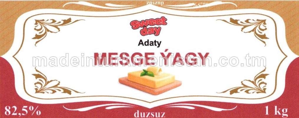 Adaty mesge ýagy, ýaglylygy 82,5%