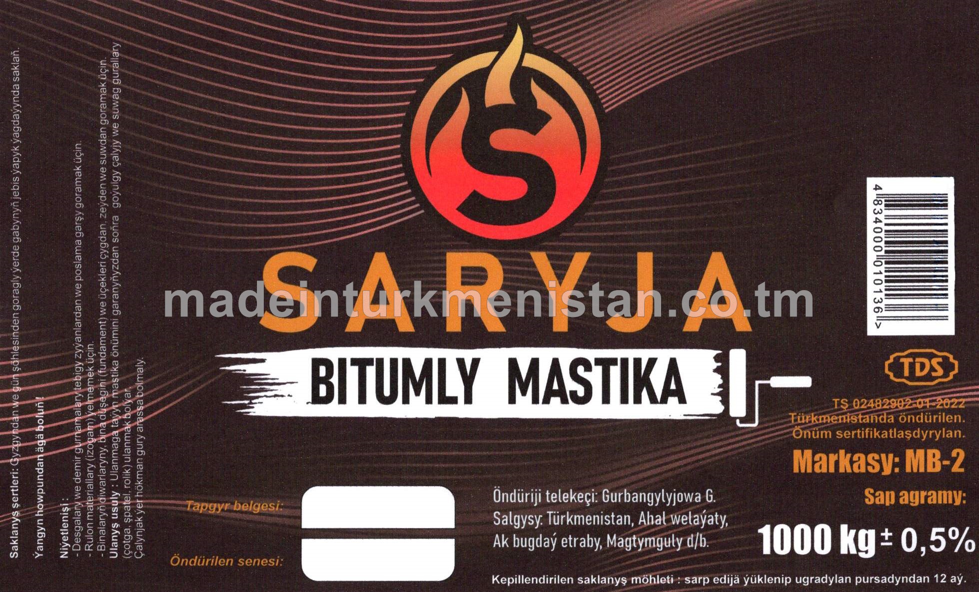 Mastika Bitumly, markasy MB-2