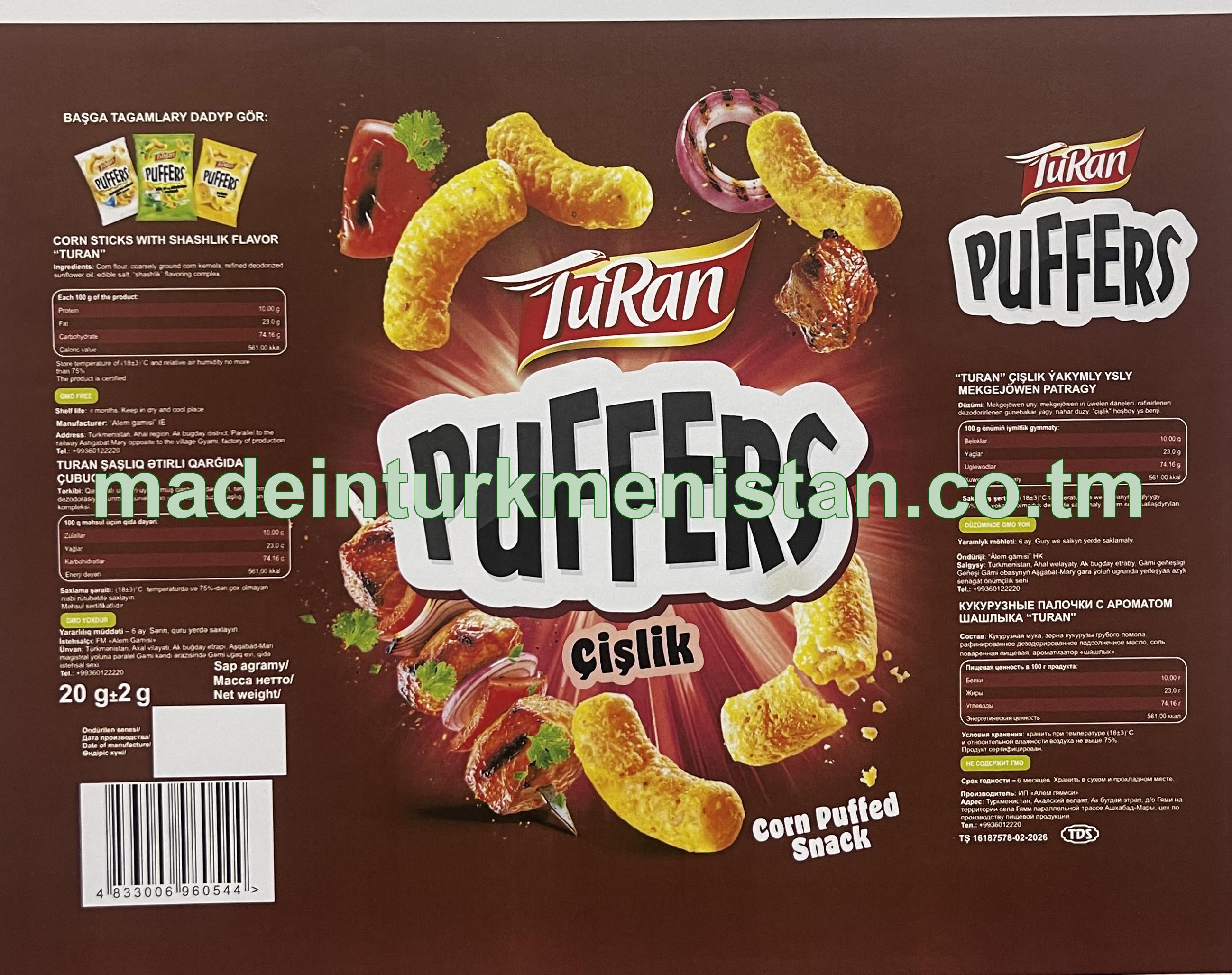 “Turan” çişlik ýakymly ysly mekgejöwen patragy