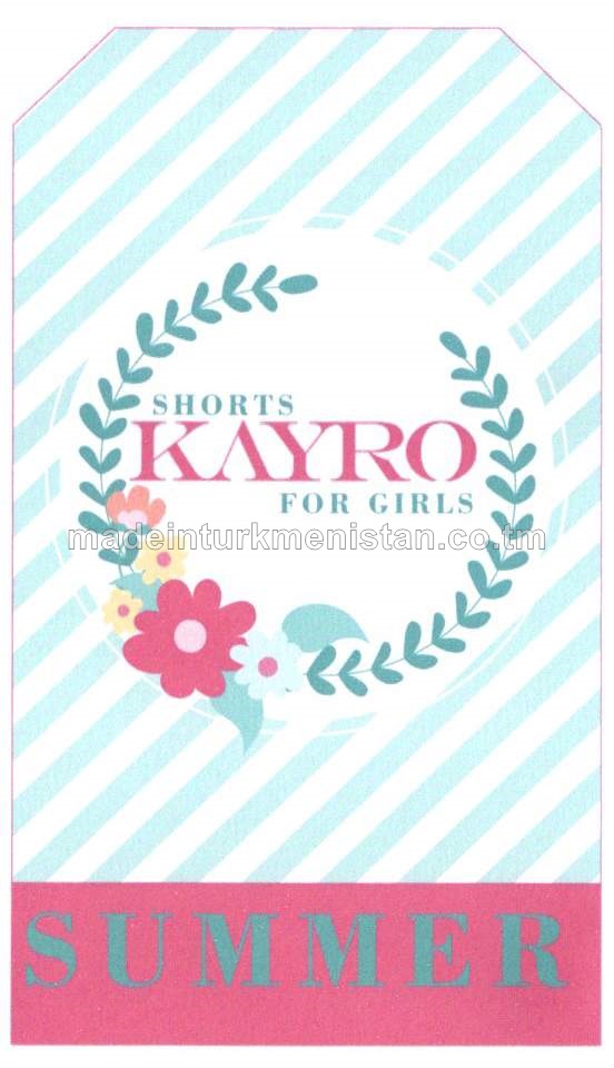 Kiçi mekdep ýaşly gyzlaryň trikotaž matadan şortysy. Modeli: Ş3000, artikul: 1, ölçegi 34