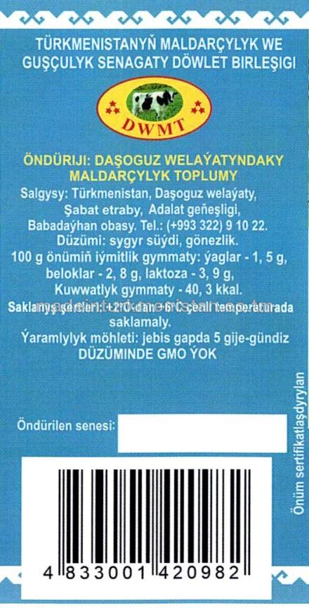 Gatyk ýaglylygy 1,5%