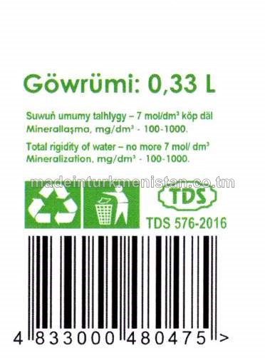 Gazlandyrylan agyz suwy