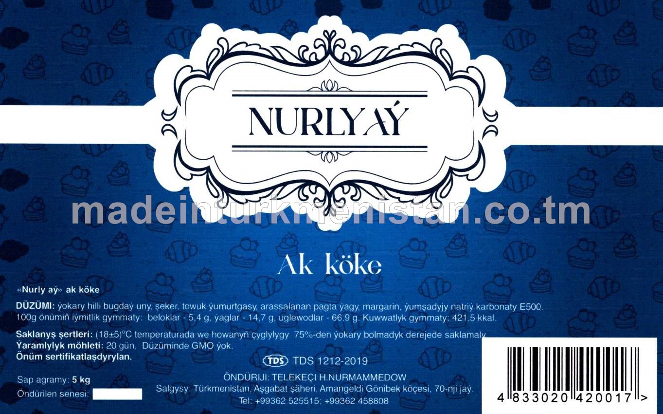 Ak köke, ýokary hilli bugdaý unundan