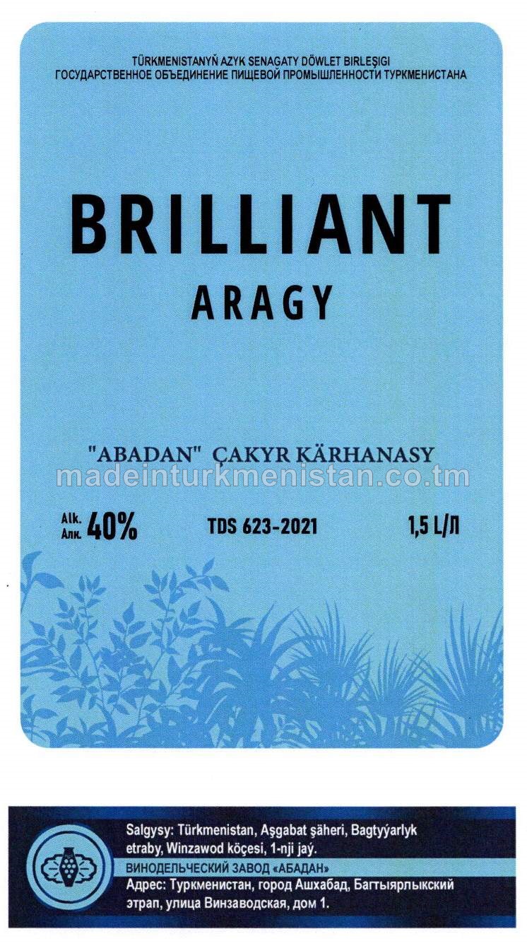 "Brilliant" aragy. Alk: 40%