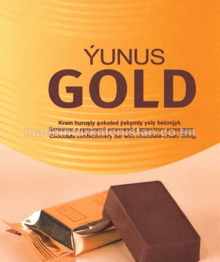 "Ýunus Gold" krem huruşly şokolad ýakymly ysly batonjyk