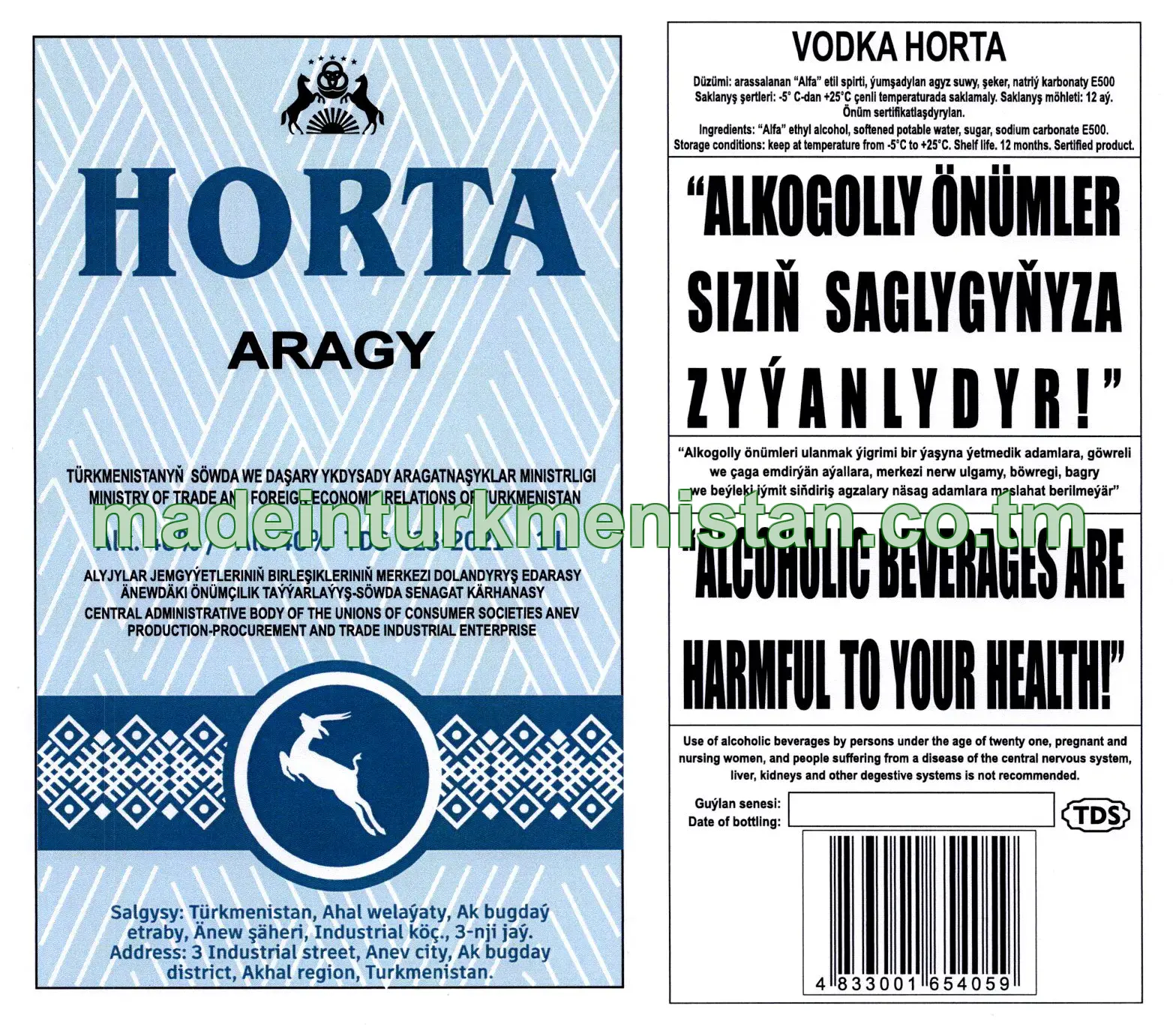 "HORTA" aragy. Alk: 40%