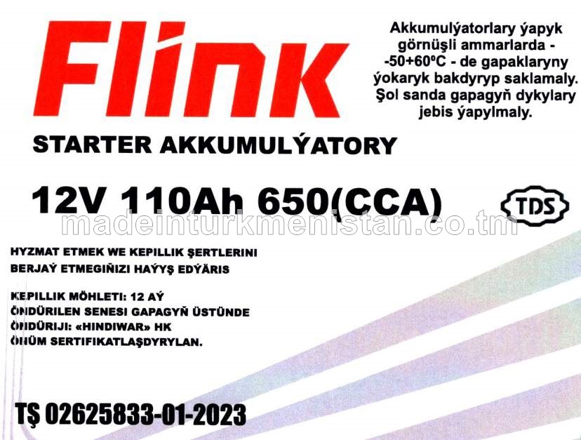 Akkumulýator 12V 110Ah 650 (CCA)