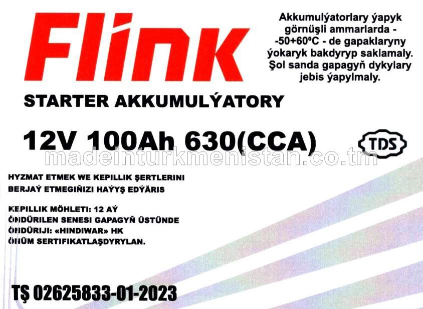 Akkumulýator 12V 100Ah 630 (CCA)