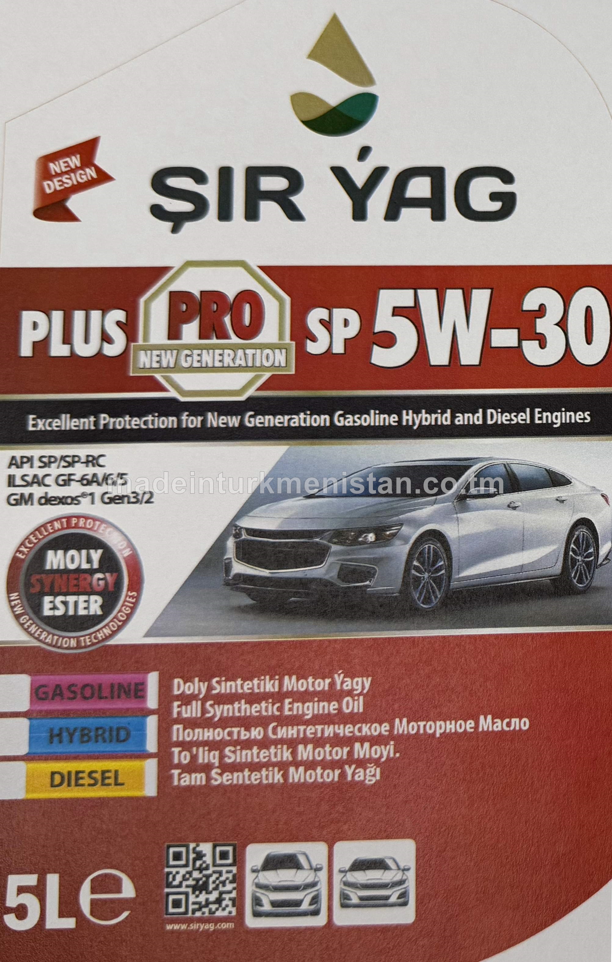 Doly Sintetiki Motor Ýagy PLUS PRO SP 5W-30