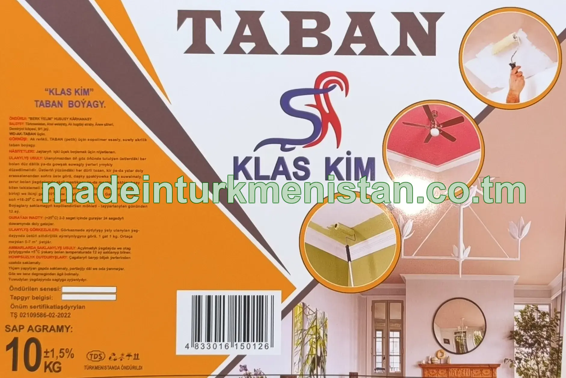 "Klas Kim" Taban boýagy, ak reňkli, WD-AK 
